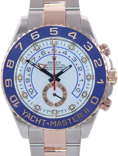 Rolex Yacht-Master II 116681-0001 Rose gold and Stainless steel White