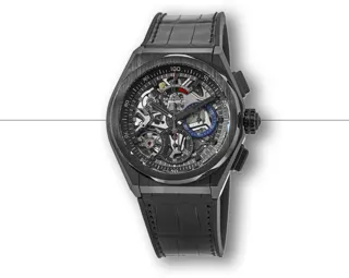 Zenith Defy 49.9000.9004/78.R582 44mm Black ceramic Skeletonized