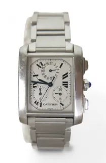 Cartier Tank Française Chronoflex Stainless steel