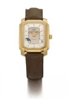 Glashütte Senator Karrée 39-51-01-01-04 Yellow gold Silver