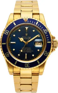 Rolex Submariner 16808 18k yellow gold