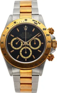 Rolex Daytona 16523 Yellow gold and Stainless steel Black