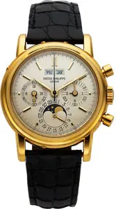 Patek Philippe Perpetual Calendar Chronograph 3970E 18k yellow gold Silver