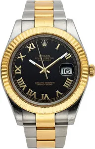 Rolex Datejust 41 Stainless steel and 18k yellow gold Black