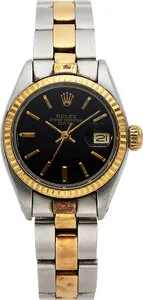 Rolex Datejust 6917 Stainless steel and 18k yellow gold Black