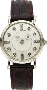 Gruen 14k white gold