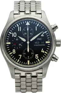 IWC Spitfire Stainless steel Black