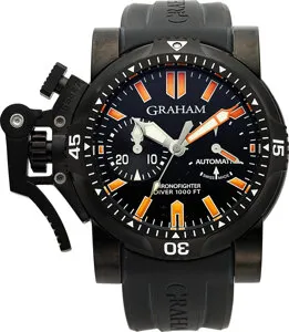 Graham Chronofighter Stainless steel and PVD Black