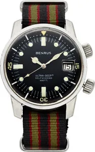 Benrus Ultra-Deep Stainless steel Black