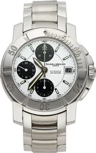 Baume & Mercier Chronograph 65352 Stainless steel White