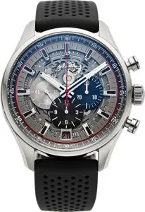 Zenith El Primero Stainless steel Skeletonized