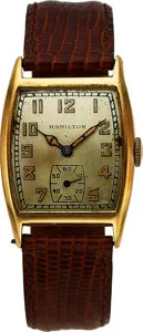 Hamilton 14k yellow gold Silver