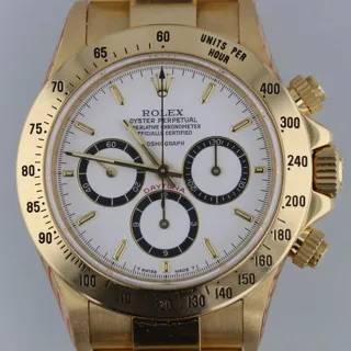 Rolex Daytona 16528 Yellow gold White