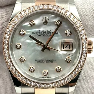 Rolex Datejust 36 126281RBR Stainless steel$Everose rose gold Mother-of-pearl