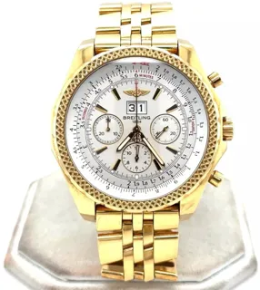 Breitling Bentley 6.75 Yellow gold Silvered