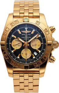 Breitling Chronomat HB0110C1 18k rose gold Black