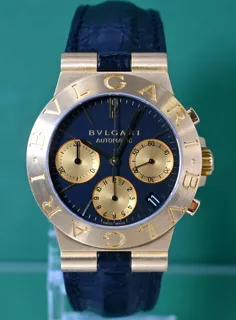 Bulgari Diagono CH 35 G 18k yellow gold Black