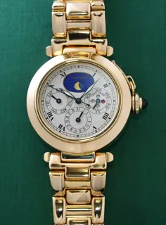 Cartier Pasha Perpetual Calendar W3000351 38mm Yellow gold White