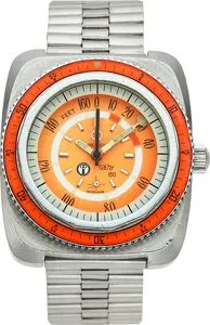 Favre-Leuba Bathy 50 Stainless steel Orange and White