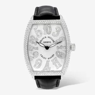 Franck Muller Crazy Hours 8880 CH NBR D6 CD 39.5mm White gold Silver