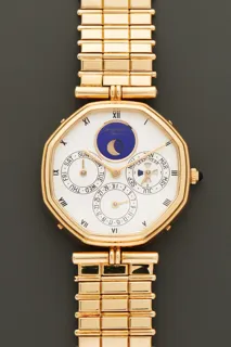 Gérald Genta Perpetual Calendar G 27840.4 18k yellow gold White