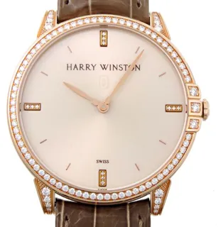 Harry Winston Midnight MIDQHM39RR002 39mm Rose gold Golden