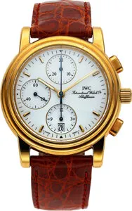 IWC 18k yellow gold White