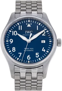 IWC Pilot Mark IW327014 Stainless steel Blue