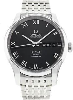 Omega De Ville Co-Axial 431.10.41.22.01.001 Stainless steel Black