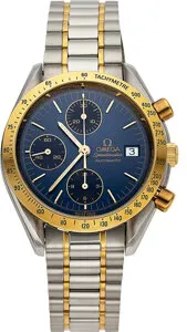 Omega Speedmaster Yellow gold and Stainless steel Blue