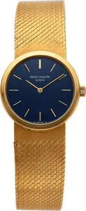 Patek Philippe 4114/1 18k yellow gold Blue