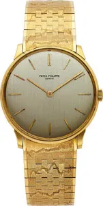 Patek Philippe Calatrava 2573/1 18k yellow gold Silver