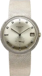 Patek Philippe Calatrava 3445/6 18k white gold Silver