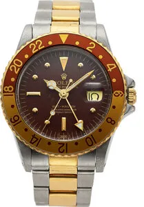 Rolex GMT-Master 16753 Stainless steel and 18k yellow gold Brown