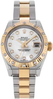 Rolex Lady-Datejust 179313 Yellow gold and Stainless steel White