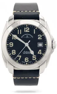 Zeno-Watch Basel Square Pilot 17735 Stainless steel Black