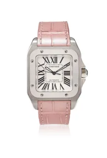 Cartier Santos 100 2878 Stainless steel Silver