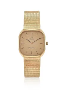 Omega Constellation 191.8603 18k yellow gold Champagne