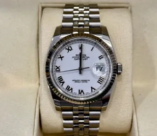 Rolex Datejust 36 116234 Stainless steel White