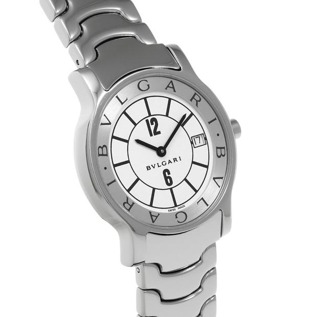 BVLGARI Solotempo ST35S Stainless steel White 2001 Japan | Dealer