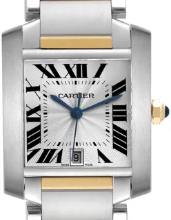 Cartier Tank Française W51005Q4 Stainless steel Silver