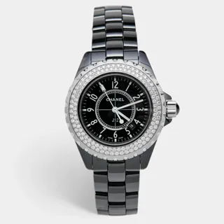 Chanel J12 H0949 Ceramic and Stainless steel Black