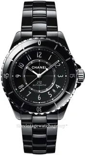 Chanel J12 H5697 Black ceramic Black