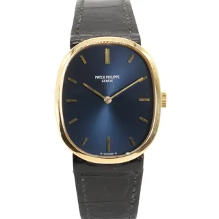 Patek Philippe Golden Ellipse 3548 18k yellow gold Blue