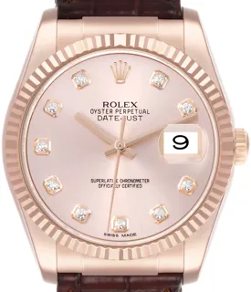 Rolex Datejust 36 116135 Everose gold Champagne