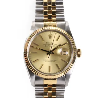 Rolex Datejust 36 16013 Stainless steel and 18k yellow gold Champagne