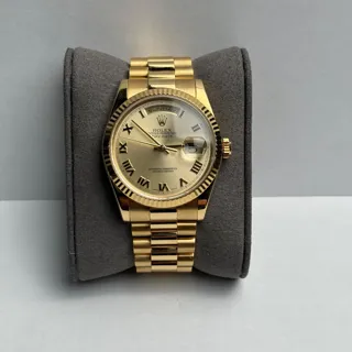 Rolex Day-Date 36 118238-0108 Yellow gold Champagne