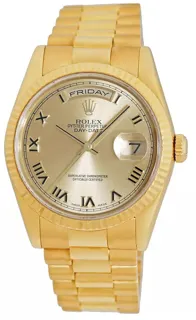 Rolex Day-Date 36 118238-0108 Yellow gold Champagne