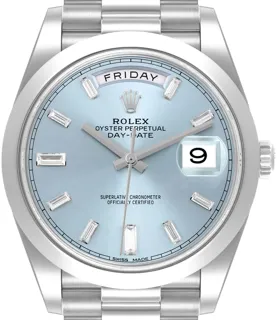 Rolex Day-Date 40 228206 Platinum Blue