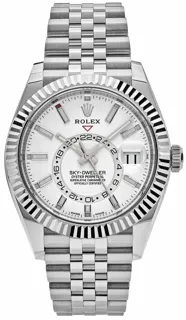 Rolex Sky-Dweller 326934-0002 White gold and Stainless steel White